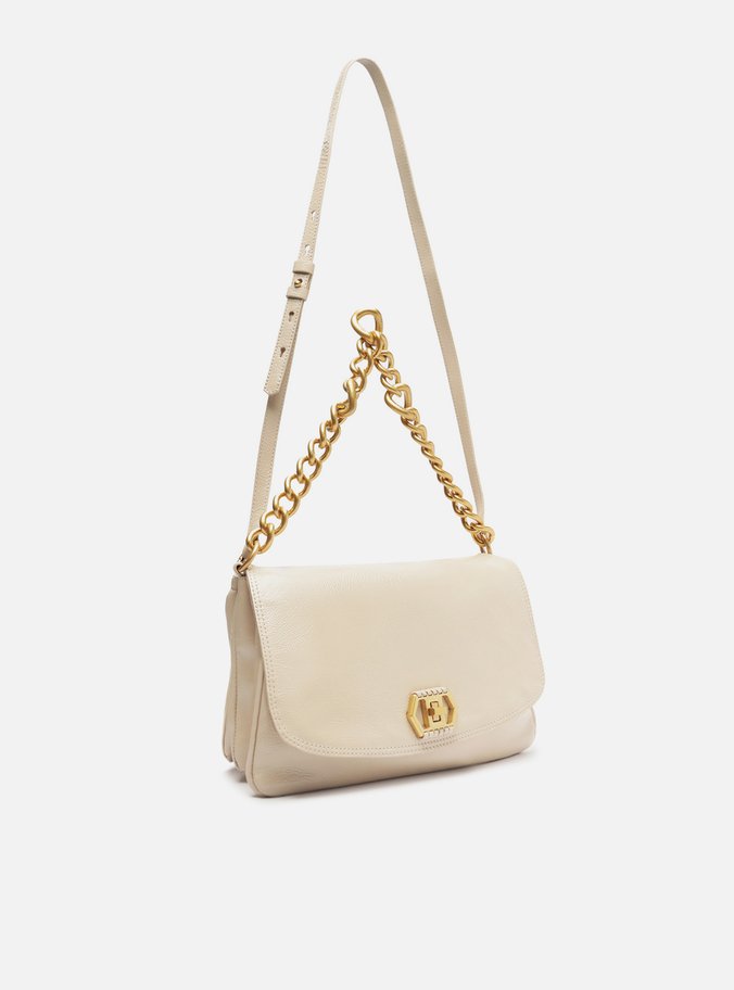 Bolsa Tiracolo Branca Couro Amélia Grande
