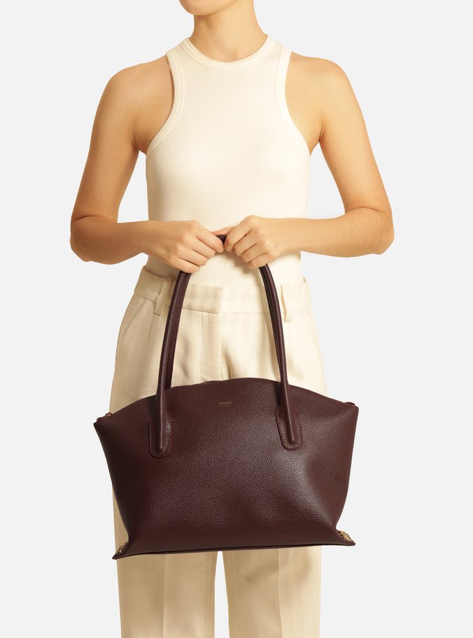 Bolsa Shopping Vermelha Grande Ovalada
