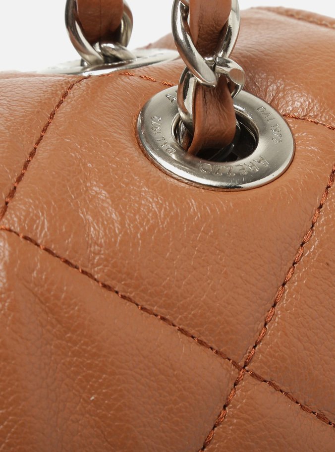 Bolsa Tiracolo Marrom Couro Mizz Média