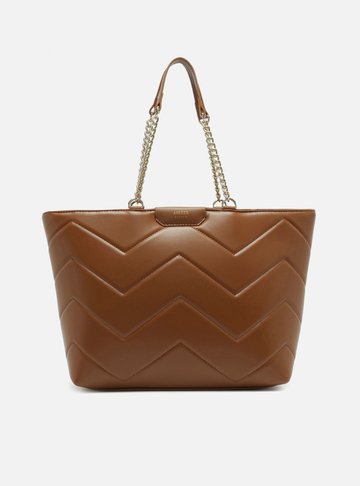 Bolsa Shopping Marrom Giorno Grande Matelassê