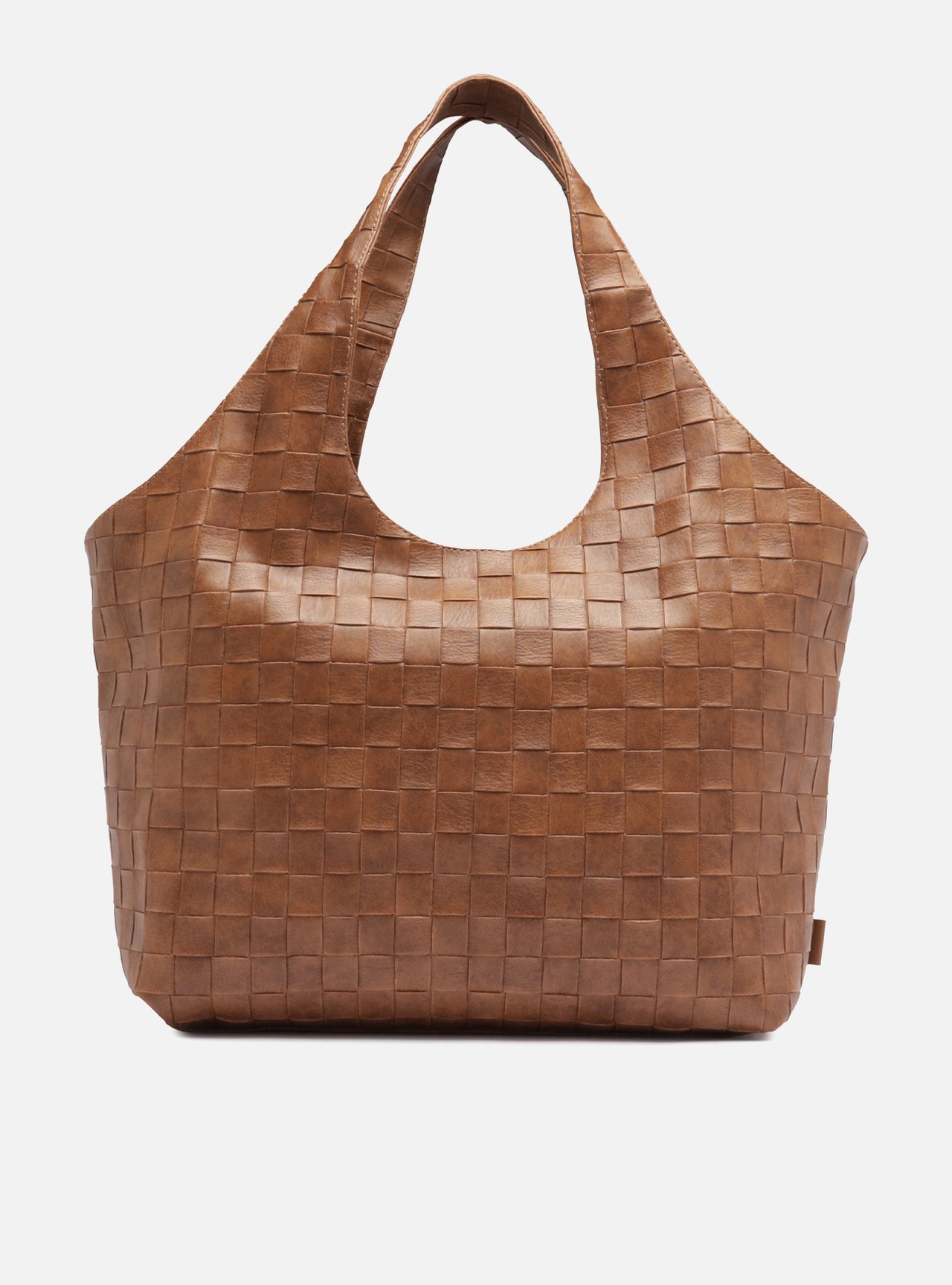 Bolsa Hobo Marrom Grande Tressê — foto 3