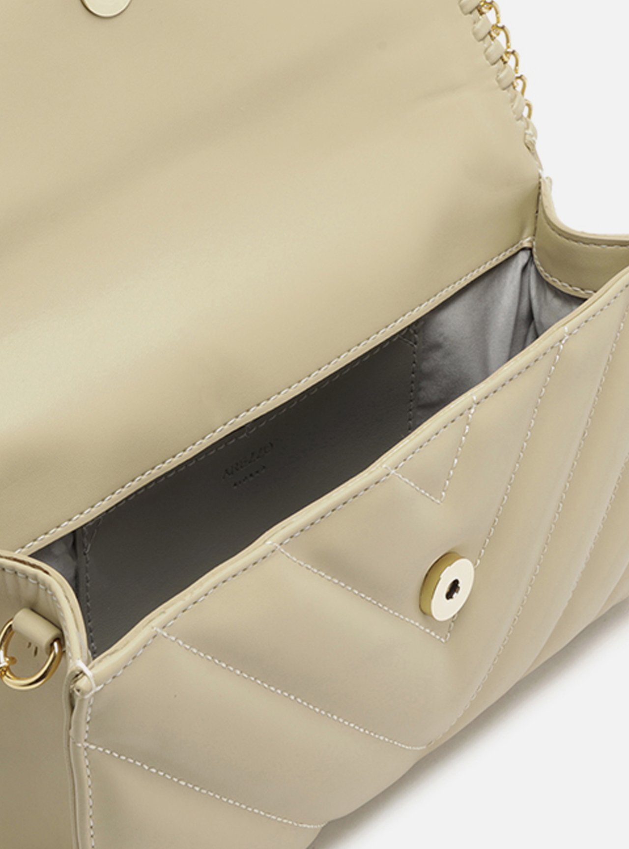 Bolsa Tiracolo Nude Média Matelassê Corrente — foto 4