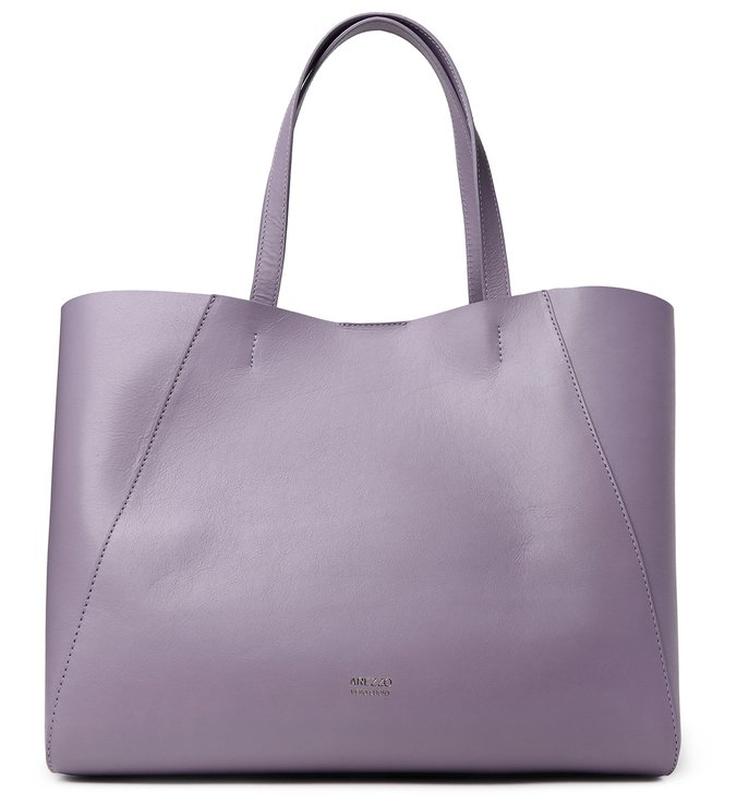 Bolsa Shopping Roxa Couro Serena Grande