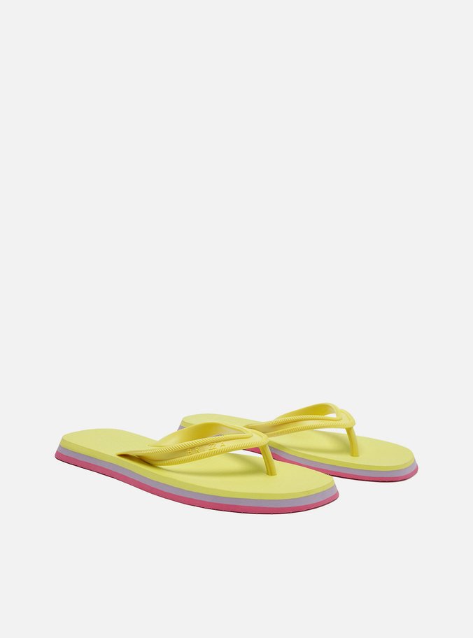 Chinelo de Dedo Amarelo Sola Color Sport