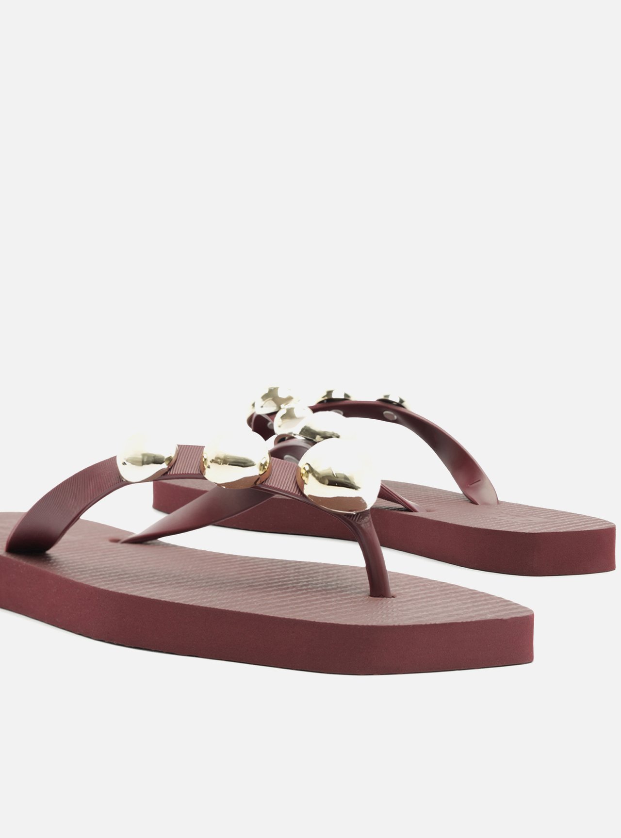 Chinelo de Dedo Vermelho Bico Quadrado Brizza — foto 4