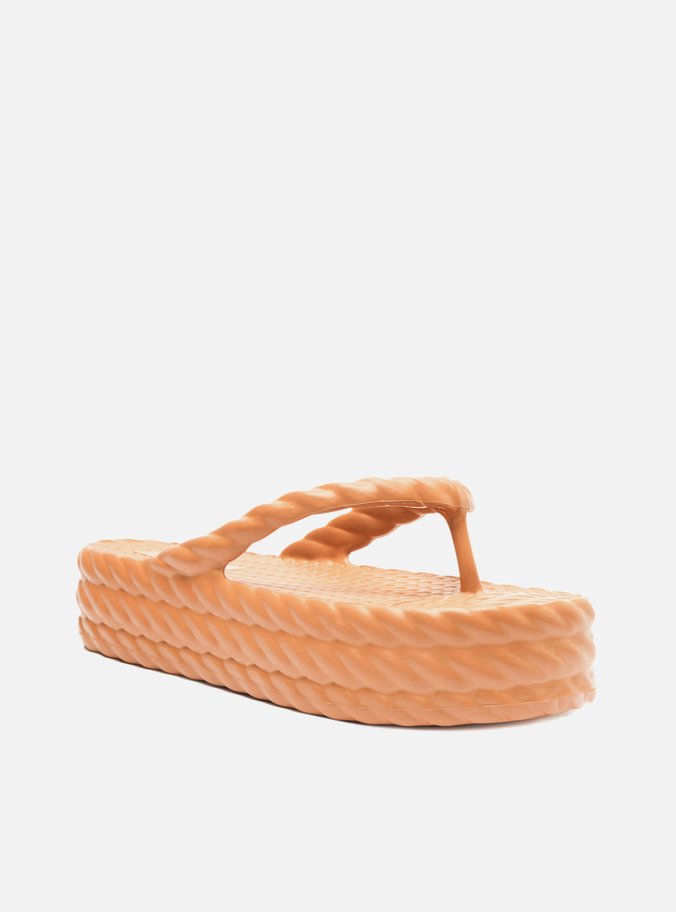 Sandália Marrom Flatform Marrocos Mid