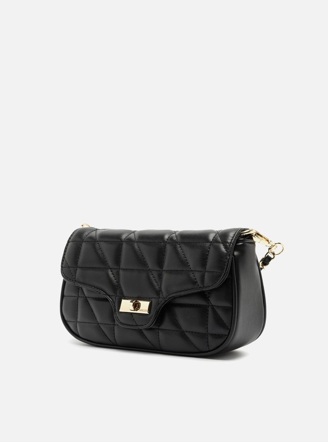 Bolsa Tiracolo Preta Média Matelassê