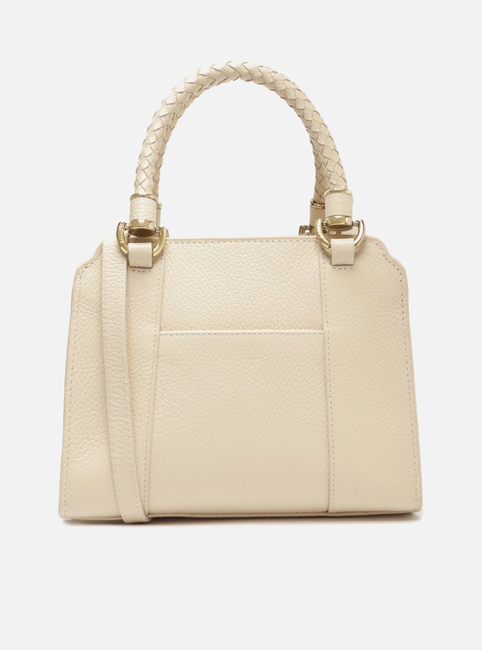 Bolsa Tote Off-White Couro Piazza Média