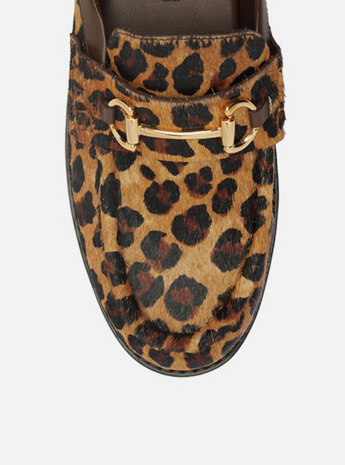 Clog Sabot Animal Print Bridão Metálico
