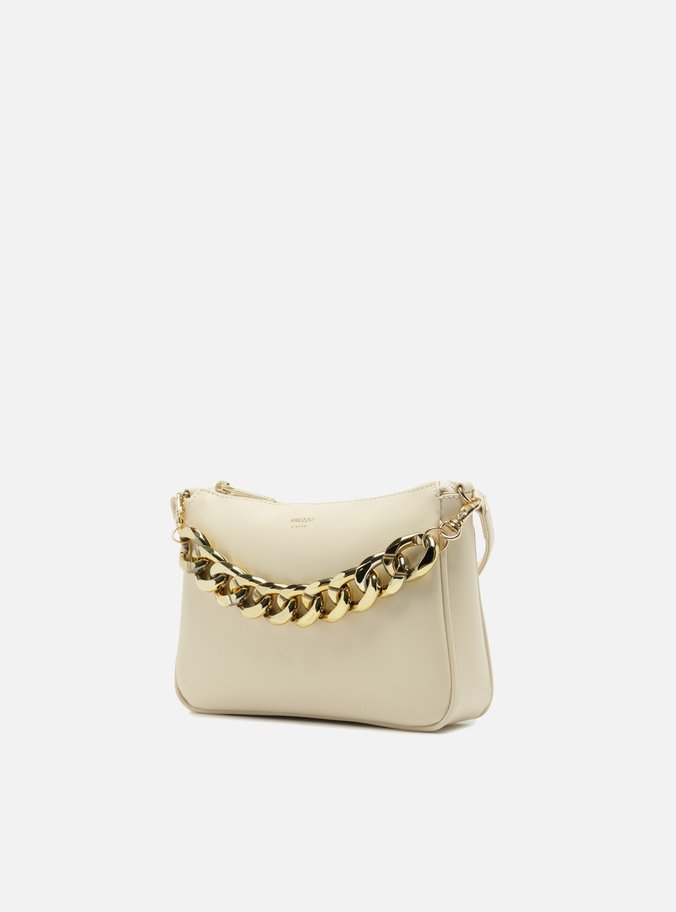 Bolsa Tiracolo Off-White Iara Pequena Bege