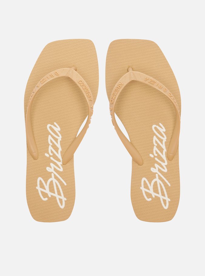Chinelo de Dedo Nude Flatform Brizza