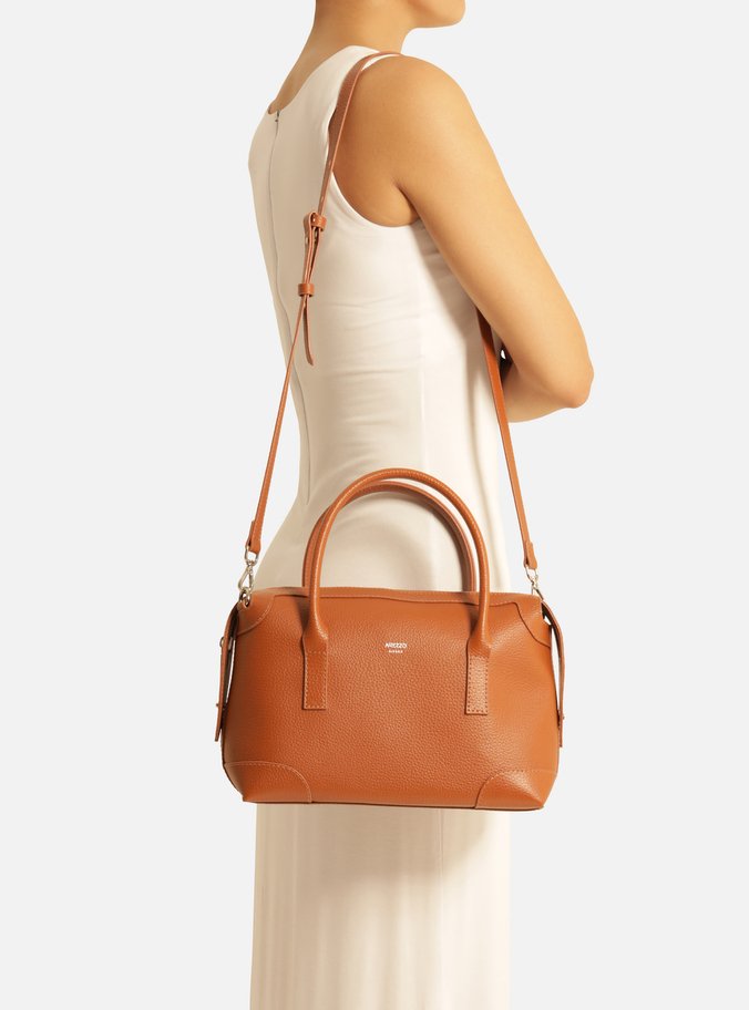 Bolsa Bowling Marrom Grande Recortes