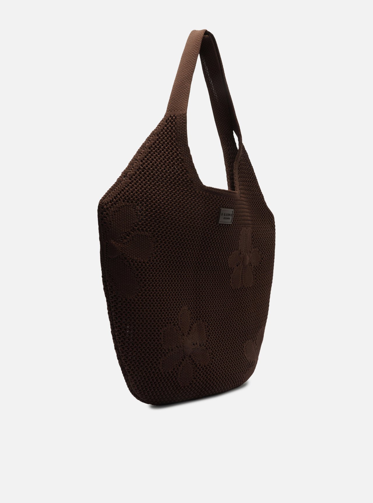 Bolsa Shopping Marrom Knit Grande Brizza — foto 5