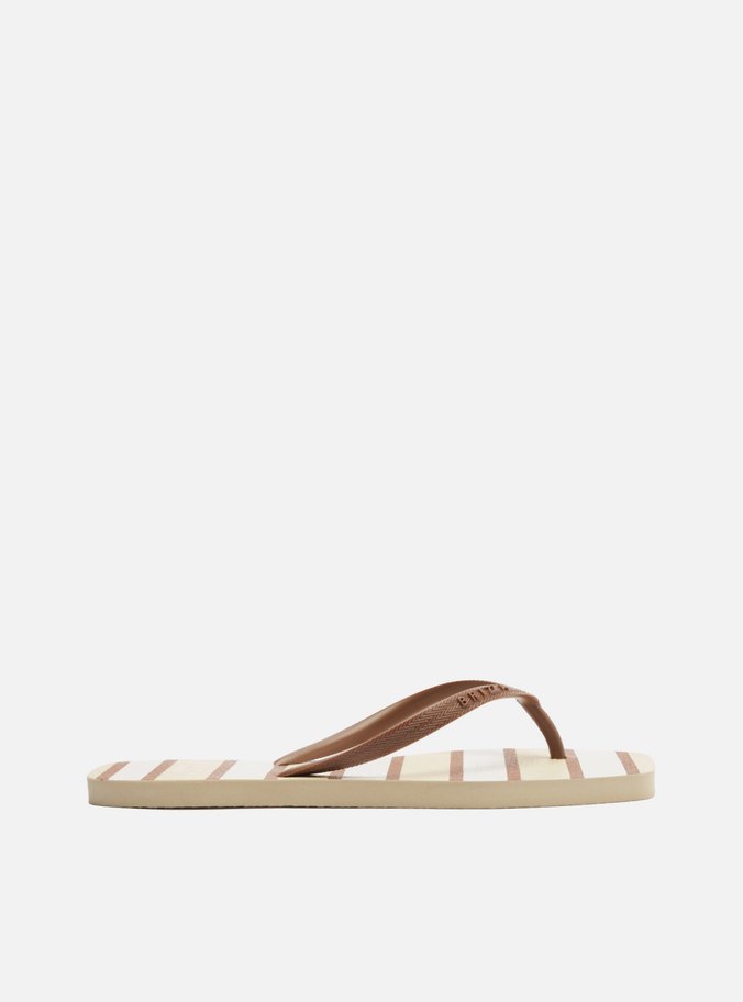 Chinelo Marrom Listrado Brizza