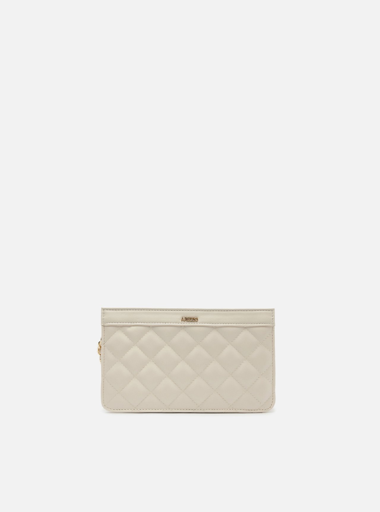 Bolsa Tiracolo Off White Matelassê Pequena Detalhe — foto 1