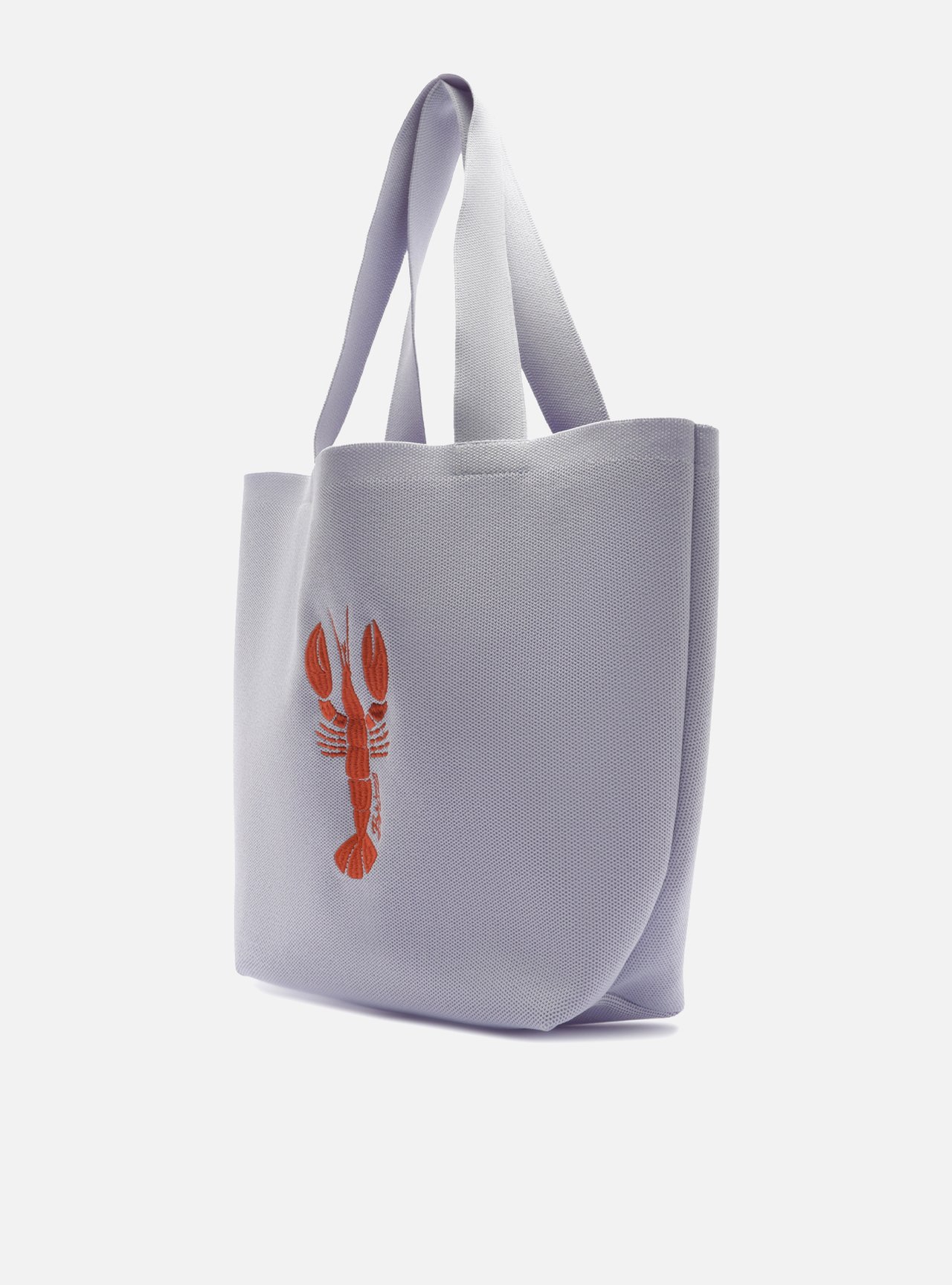 Bolsa Shopping Grande Azul Crochê Brizza — foto 2