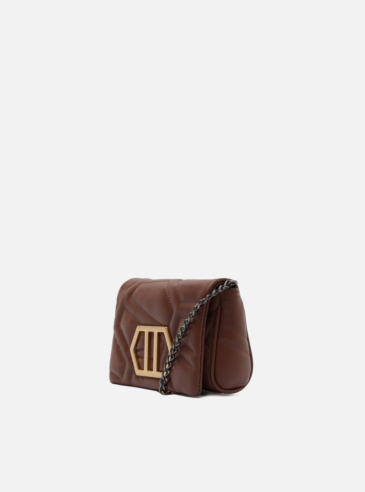 Bolsa Tiracolo Marrom Couro Emma Pequena — foto 2