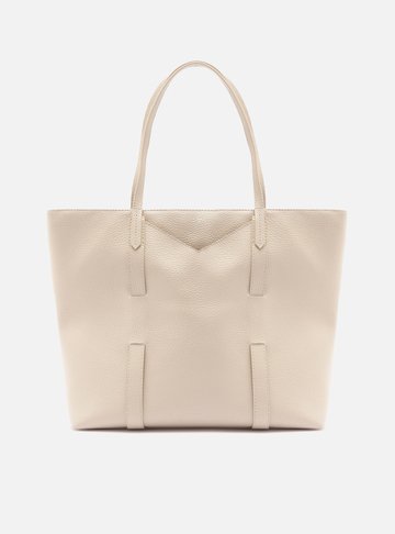 Bolsa Shopping Branca Grande Tiras