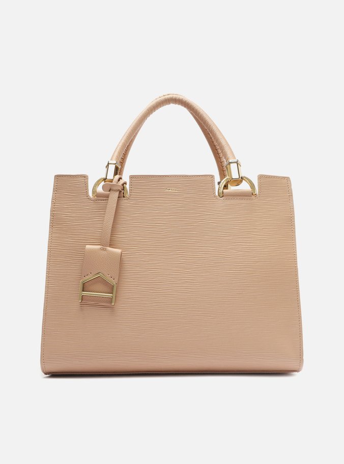 Bolsa Tote Nude Couro Abraccio Grande