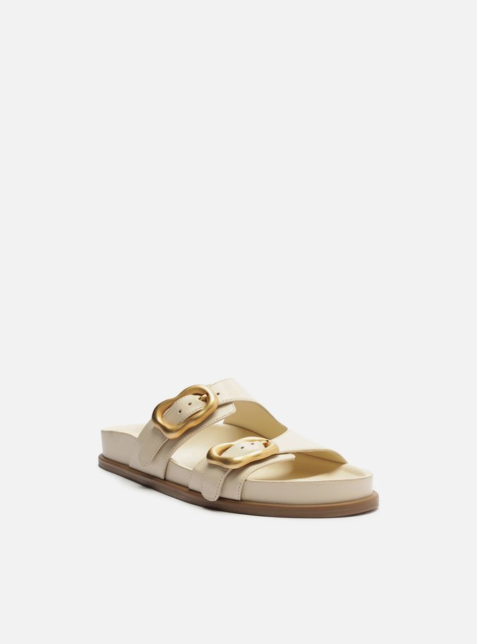 Papete Off-White Couro Fivelas Orgânicas