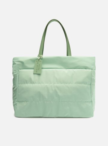 Bolsa Shopping Verde Nylon Grande Brizza