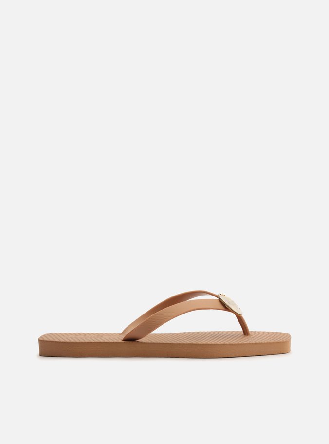 Chinelo de Dedo Marrom Square Tiras