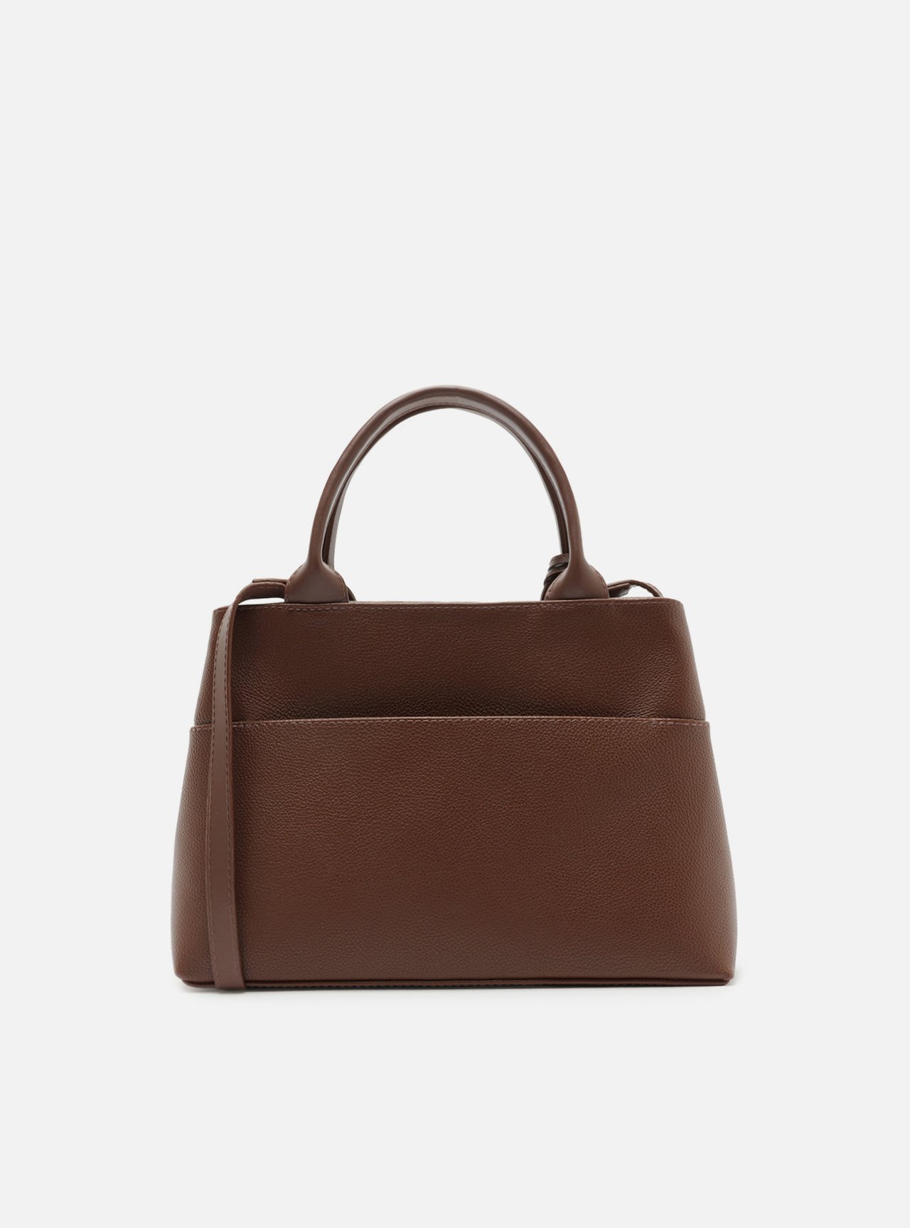 Bolsa Tote Marrom Média Metais — foto 3