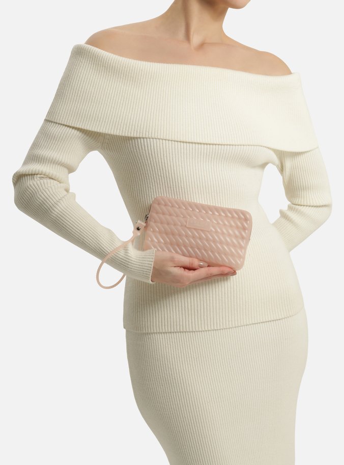 Clutch Rosa Soft Alça Marrocos