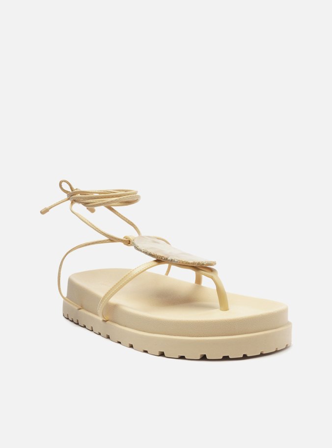 Sandália Papete Off-White Ayla Quartzo