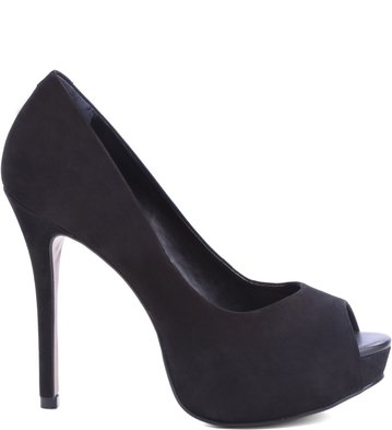 Peep Toe Minimal Preto