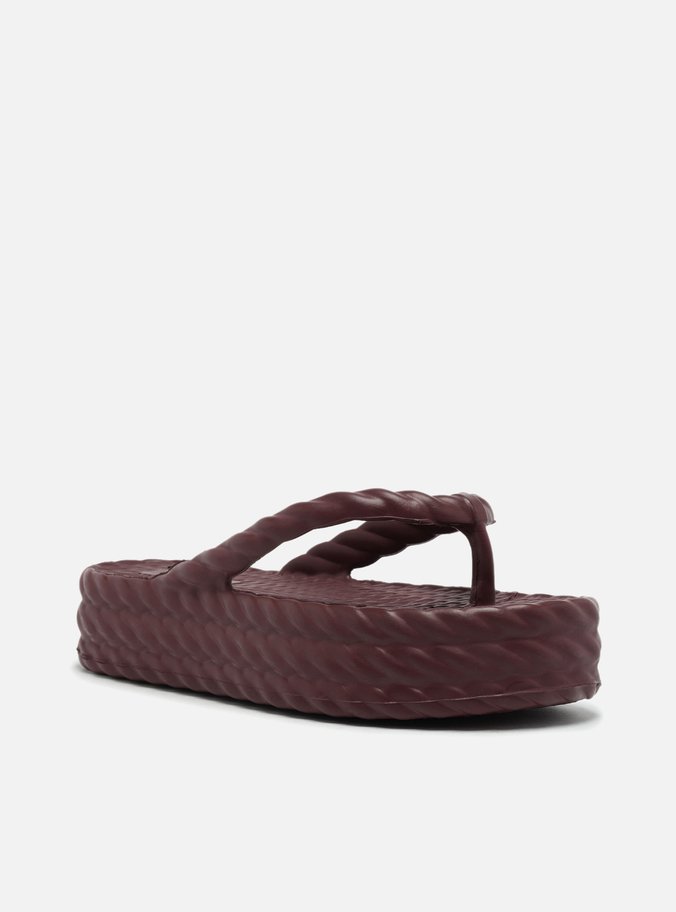 Sandália Vermelha Flatform Marrocos Mid
