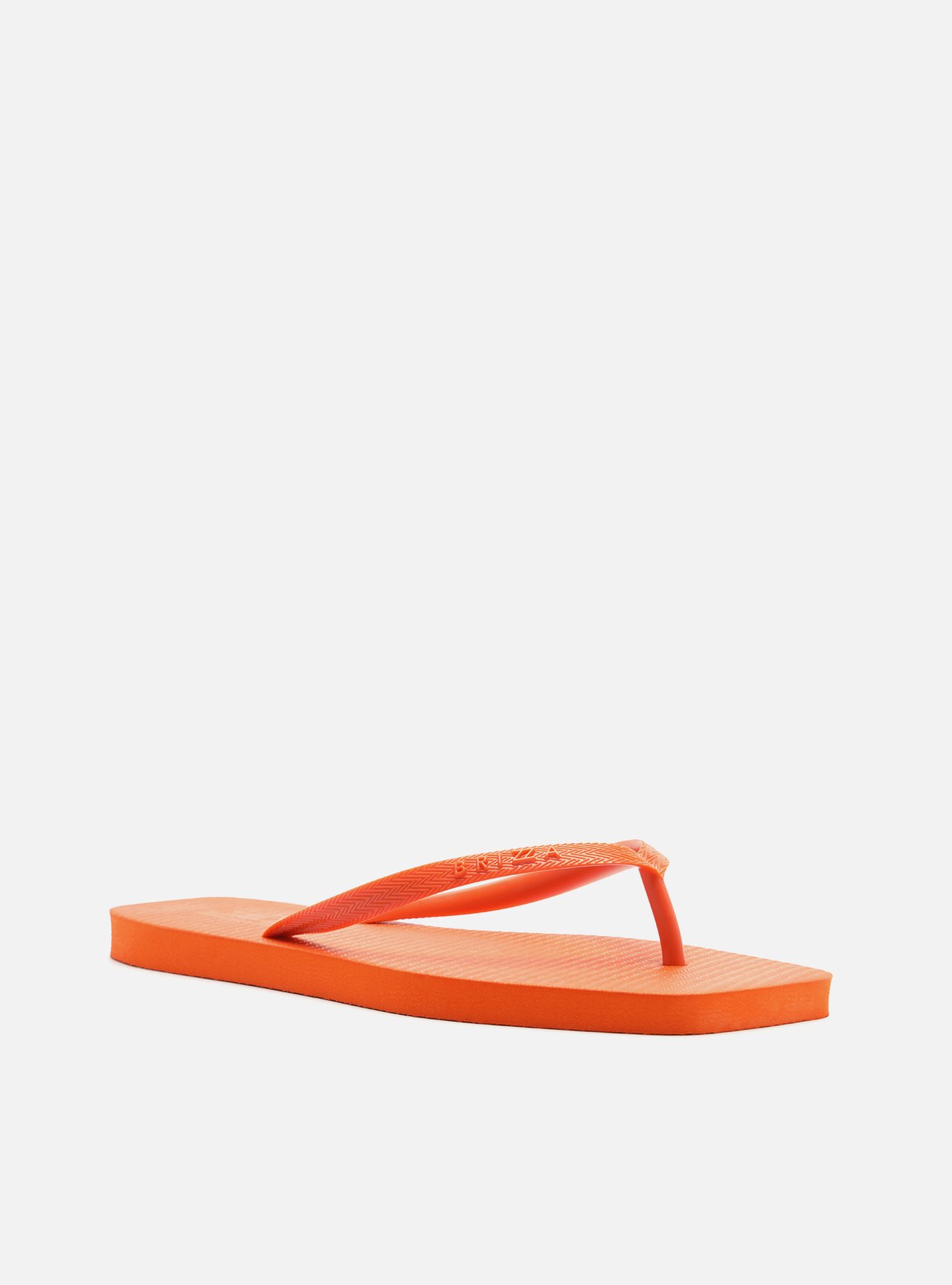 Chinelo de Dedo Laranja Básico Square Brizza — foto 2