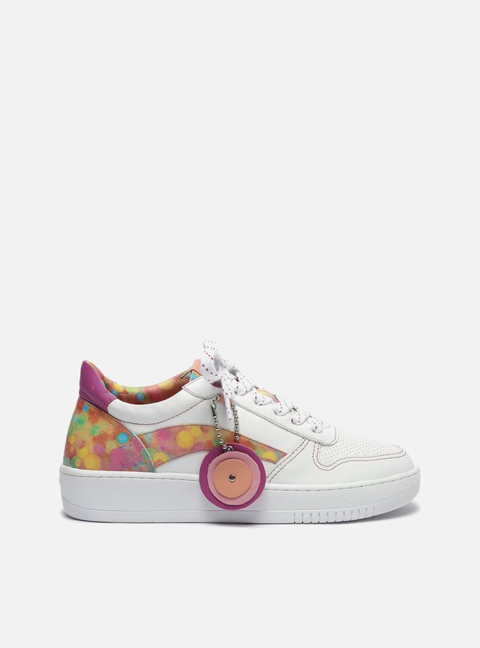 Tênis Rosa Couro Flatform Graziella Pinto