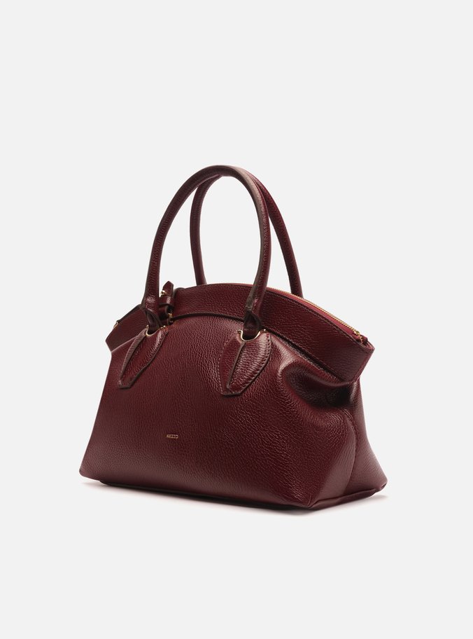 Bolsa Tote Vermelha Couro Grande Moderna