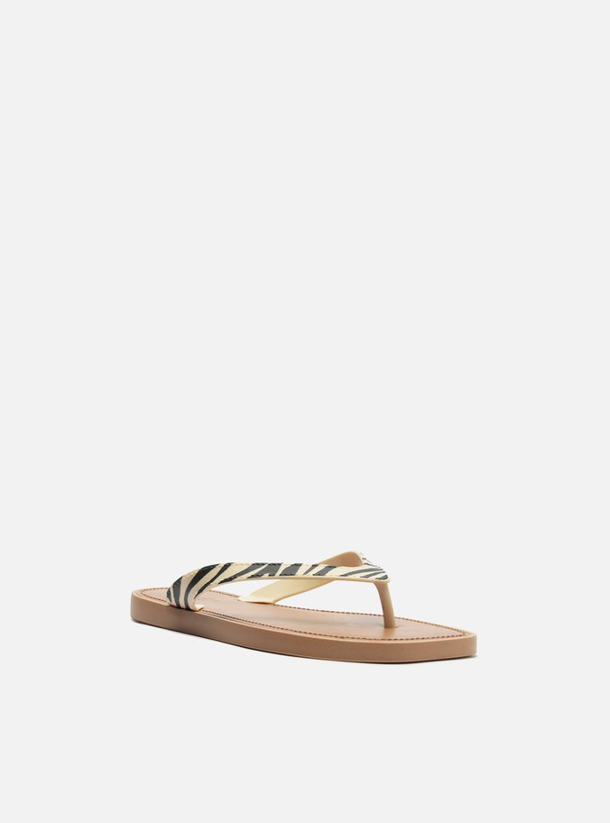Chinelo de Dedo Animal Print Tira V Brizza