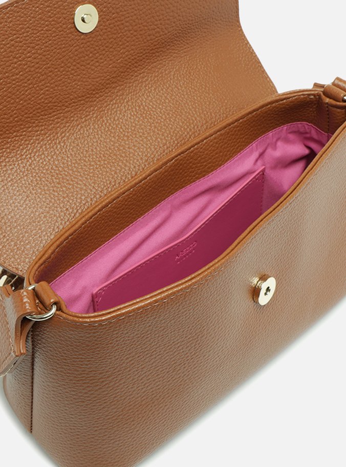 Bolsa Tiracolo Marrom Média Alça Gorgurão