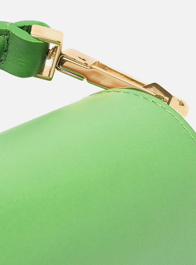 Bolsa Tiracolo Verde Couro A001 Média
