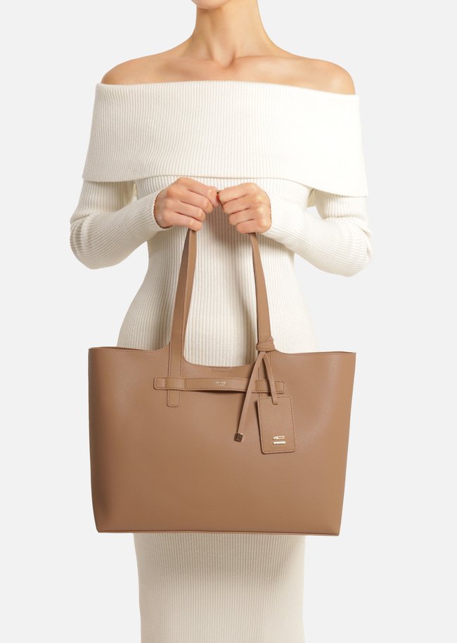 Bolsa Shopping Nude Grande Nó
