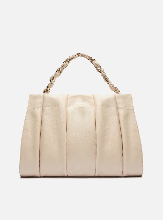 Bolsa Tote Branca Couro Milano Grande