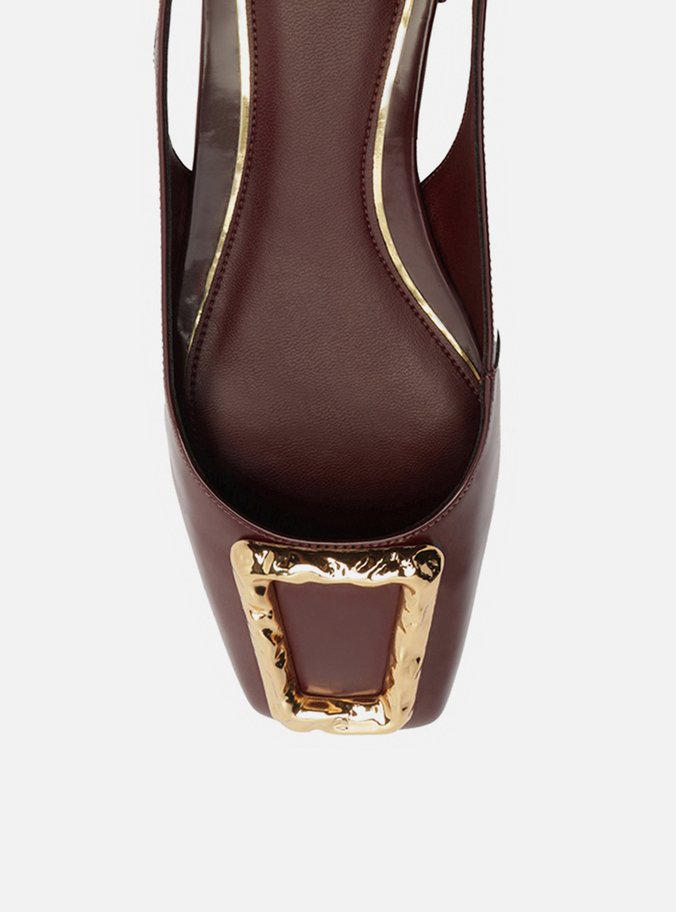Sapatilha Vermelha Verniz Slingback