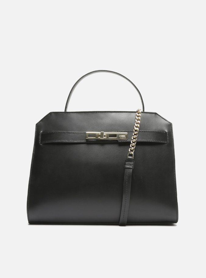 Bolsa Tote Preta Couro Gretta Grande