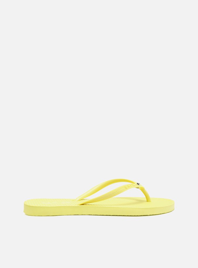 Chinelo de Dedo Amarelo e Bag Tecido