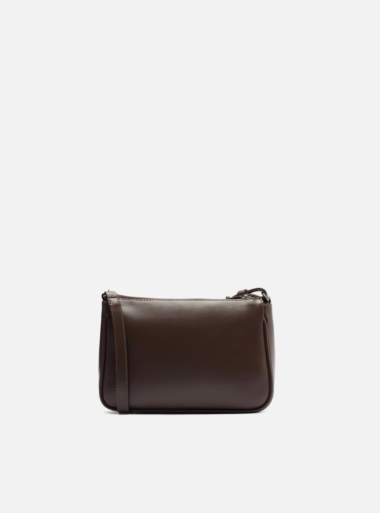 Bolsa Tiracolo Marrom Iara Pequena Translúcida — foto 3