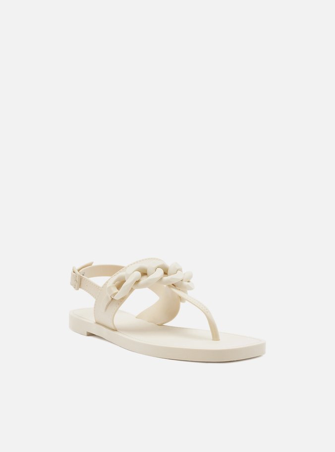 Sandália Rasteira Off-White Fivela Brizza