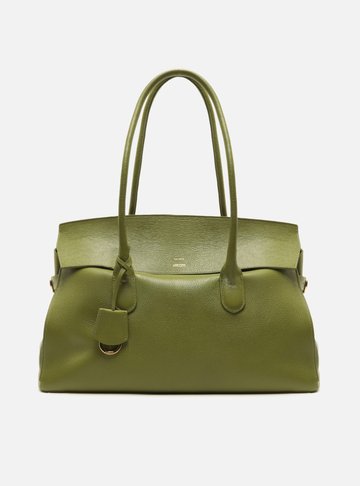 Bolsa Tote Verde Couro Ária Grande