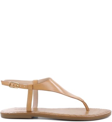 Rasteira Basic Couro Mel