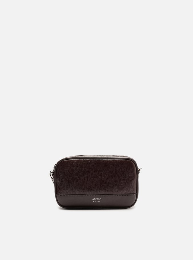 Bolsa Tiracolo Marrom Pequena Corrente Basic