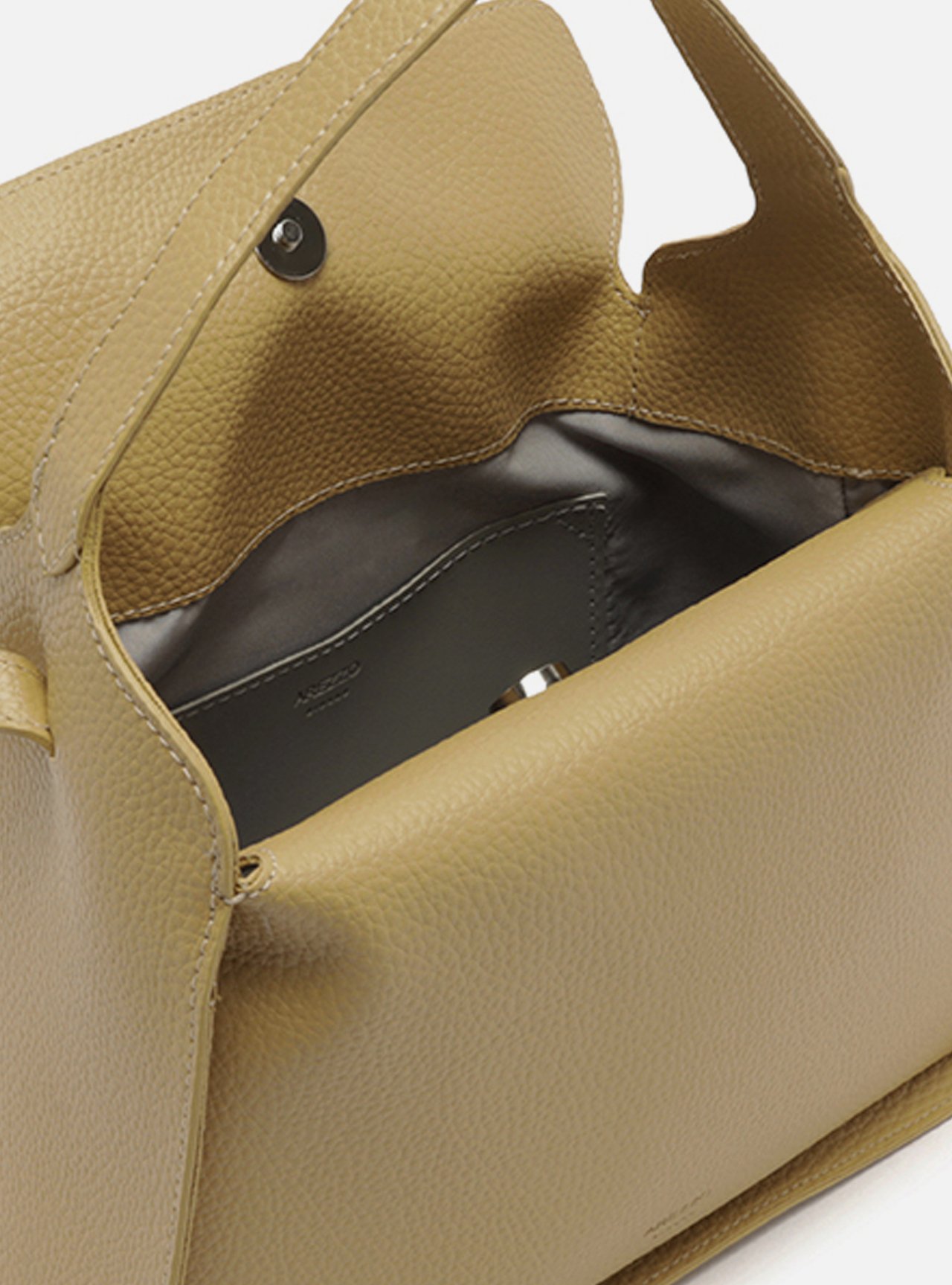 Bolsa Tote Nude Pequena Granulada — foto 4
