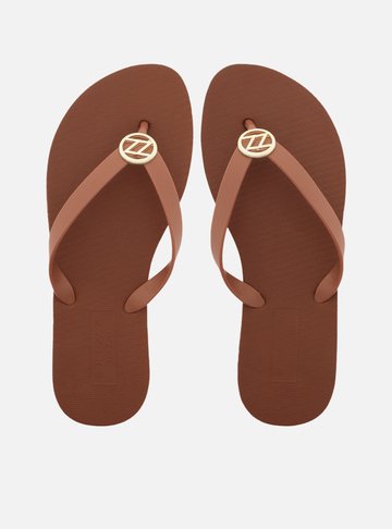 Chinelo Marrom Essential Metal ZZ