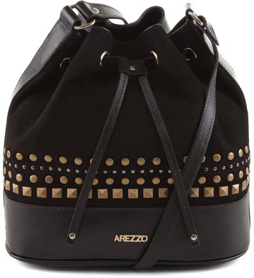Bolsa Bucket Nobuck Preta